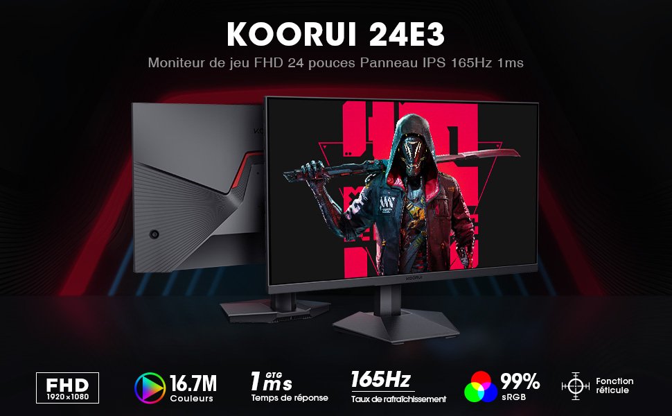 24 pouces IPS VA 165hz moniteur