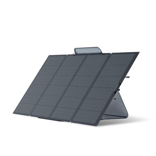 ECOFLOW 400W Portable Solar Panel, Foldable and Durable, with Adjustable Stand Case and IP68 Waterproof Rating for Outdoor Adventures